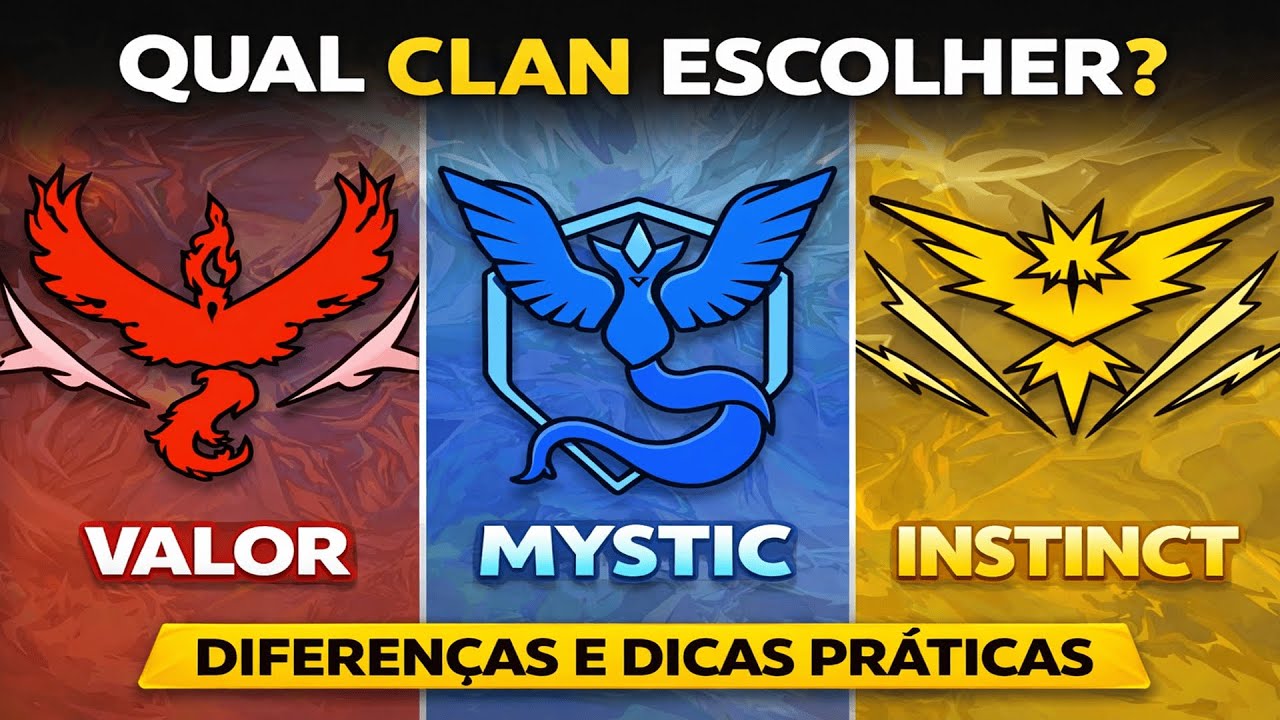 Qual Clan Escolher no PStory? Diferenças entre Valor, Mystic e Instinct