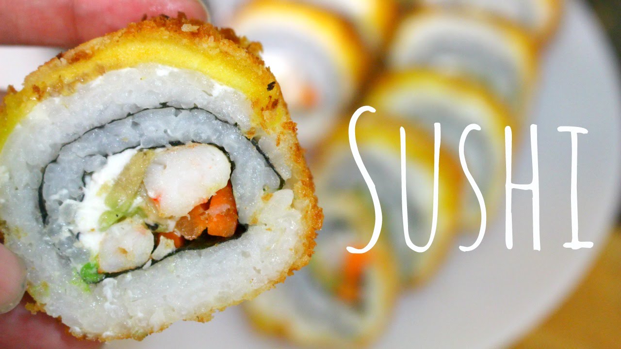 SUSHI EMPANIZADO CON PLATANO Y QUESO CREMA | ALE DE NAVA