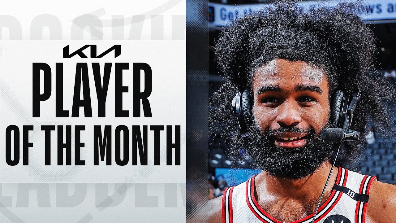 Coby White  Is The Kia NBA Eastern Conference Player of the Month #KiaPOTM