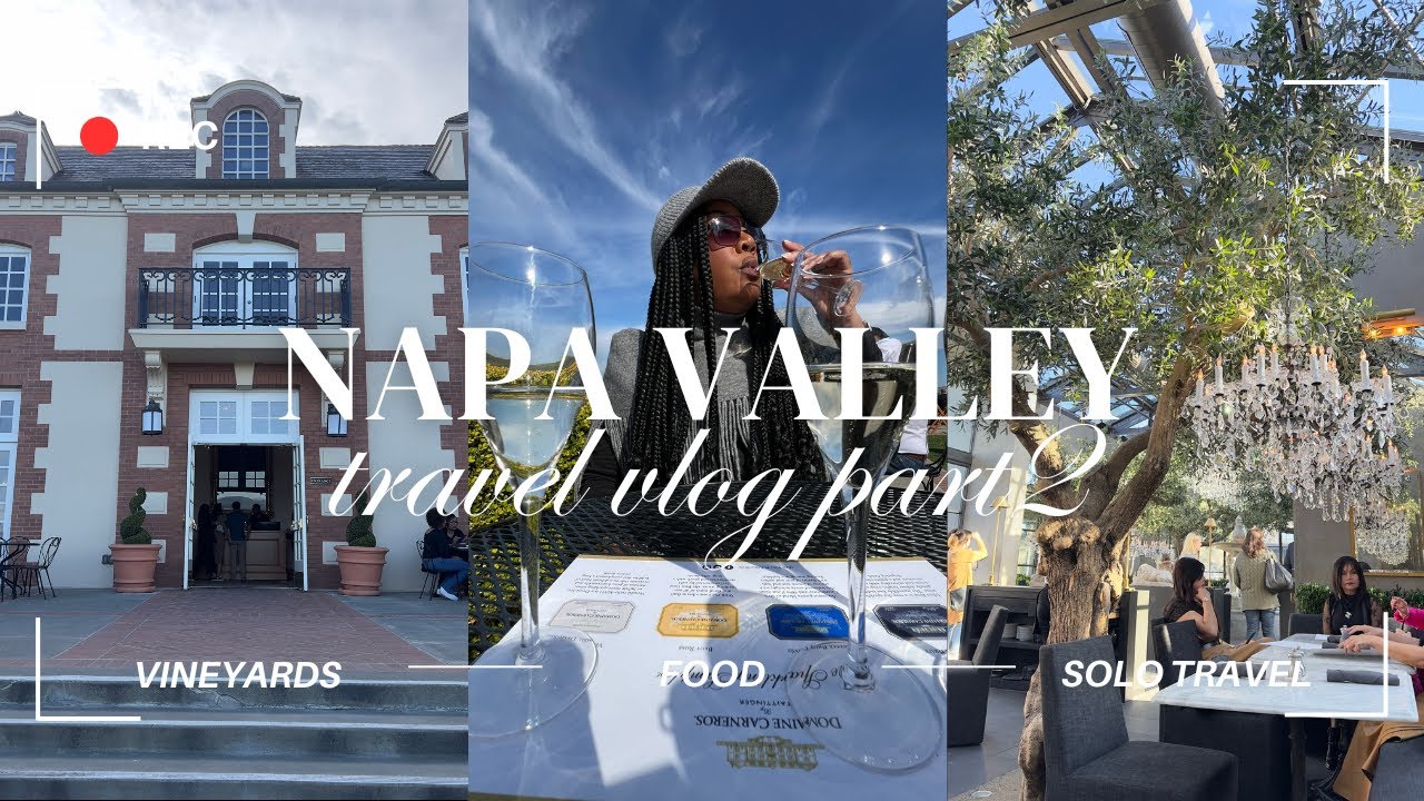 DEE WARE | SOLO TRAVEL VLOG |  EXPLORING NAPA VALLEY CALIFORNIA  | NEW YOU TUBER | WINE COUNTRY