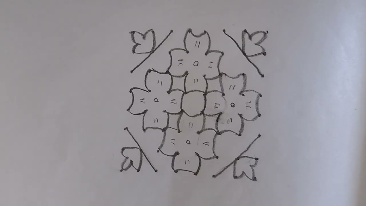 8*8 #rangoli