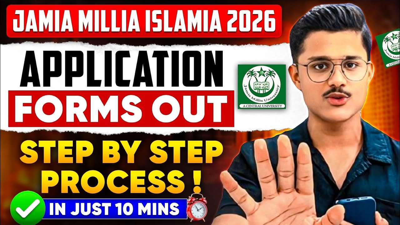 (Forms Closing Soon) Jamia Milia Islamia University Application Form 2026 | How To Fill JMI Form