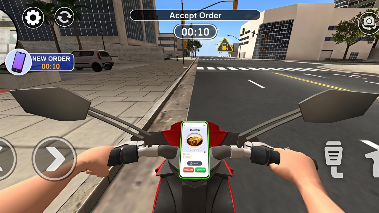 Urban Food Delivery Game Full Gameplay | Kya Main Time Par Delivery Kar Paunga? 😱 | #gaming #viral 