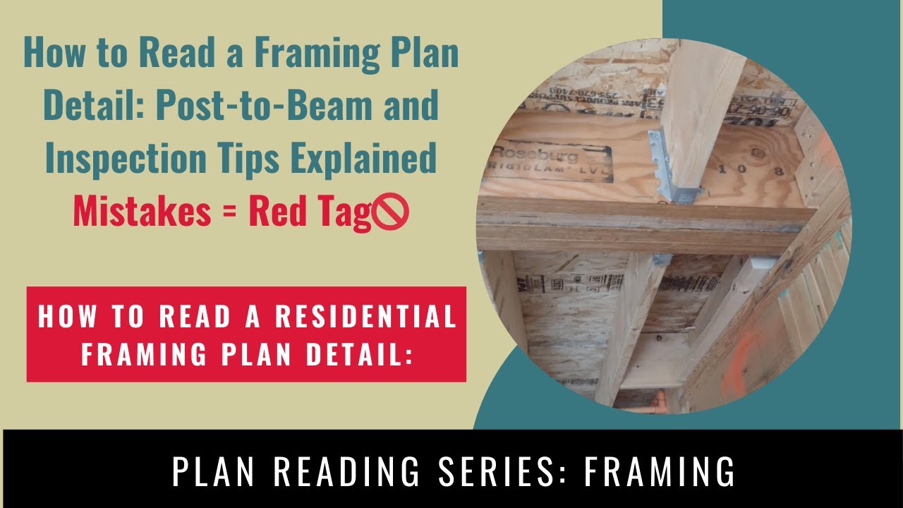 Framing Detail Explained: Post-to-Beam Connection and Joist Hanger Callouts