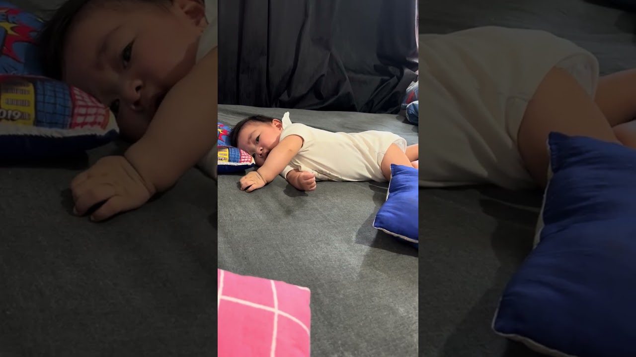 4months old Adriel trying to lie face down