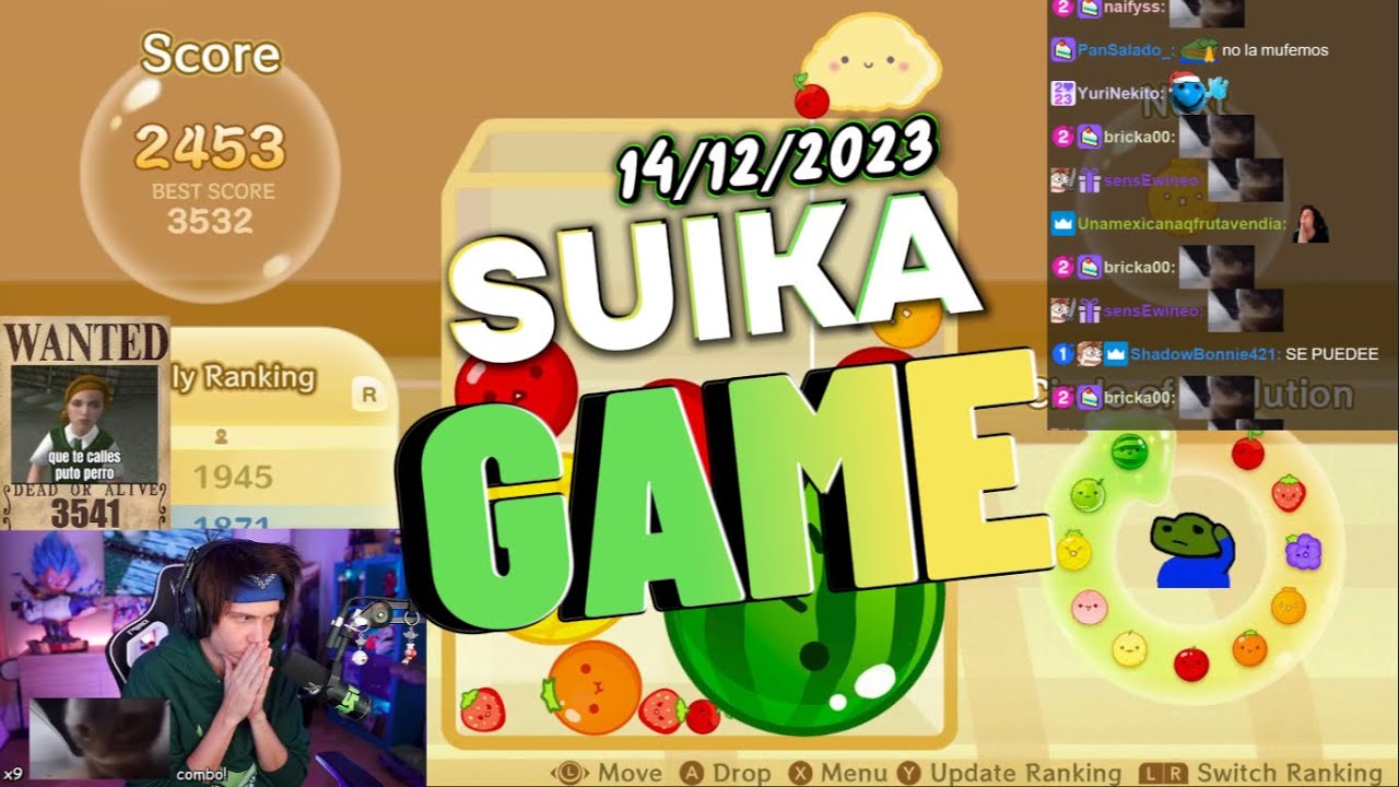 RUBIUS juega SUIKA GAME 🍇🍊|| DIRECTO 14/12/2023