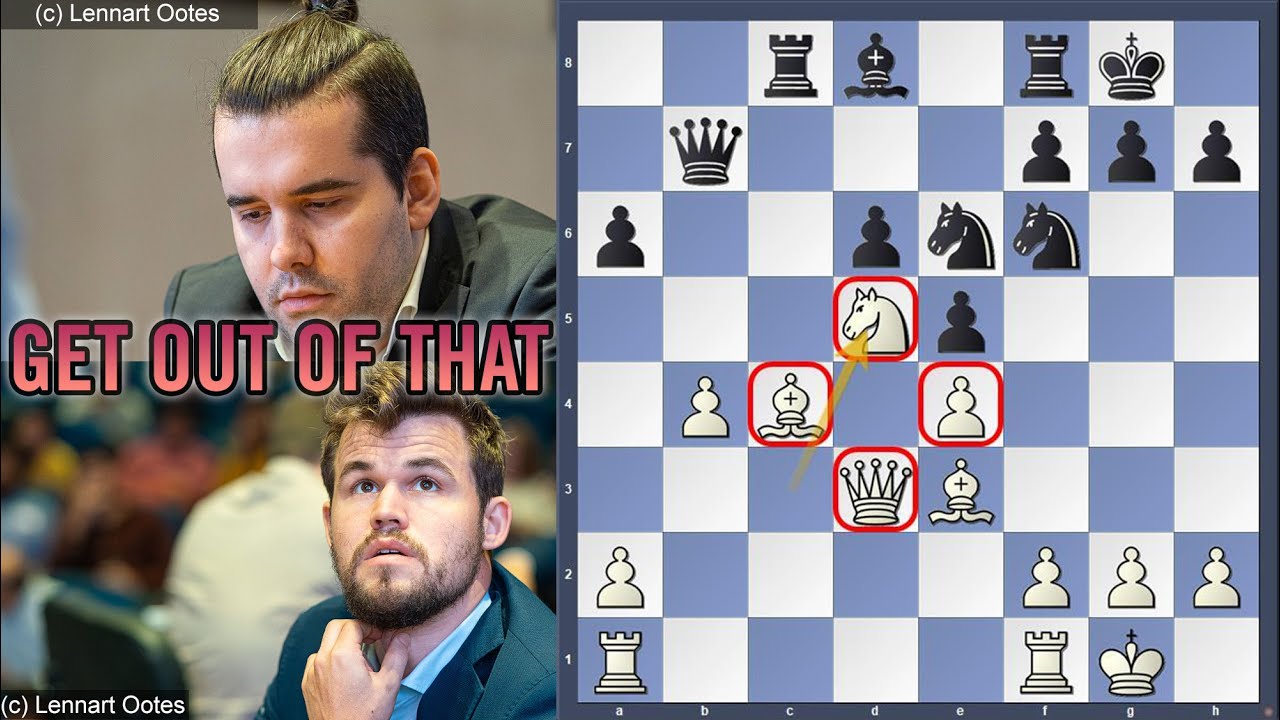 Get out of that | Magnus Carlsen vs Ian Nepomniachtchi | Tata Steel India Rapid 2019