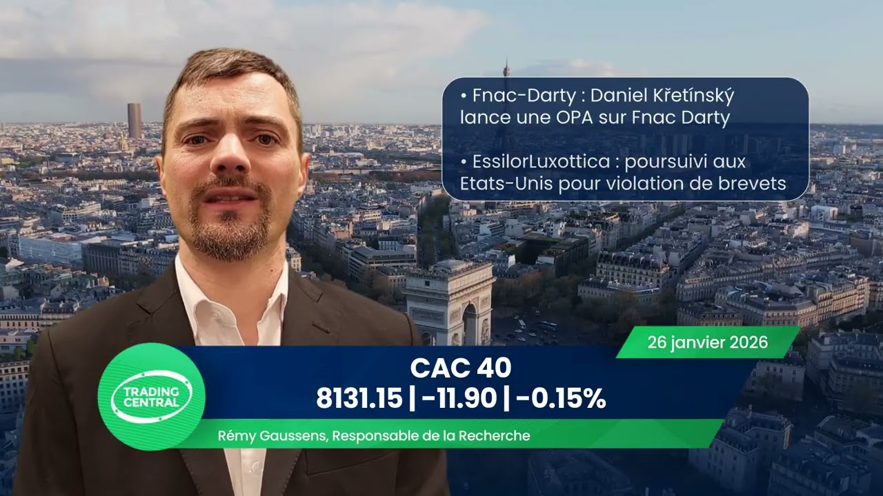 Bourse : Cac40 -0.15% le 26/01, Sélection du jour : Haussier sur l'action Engie