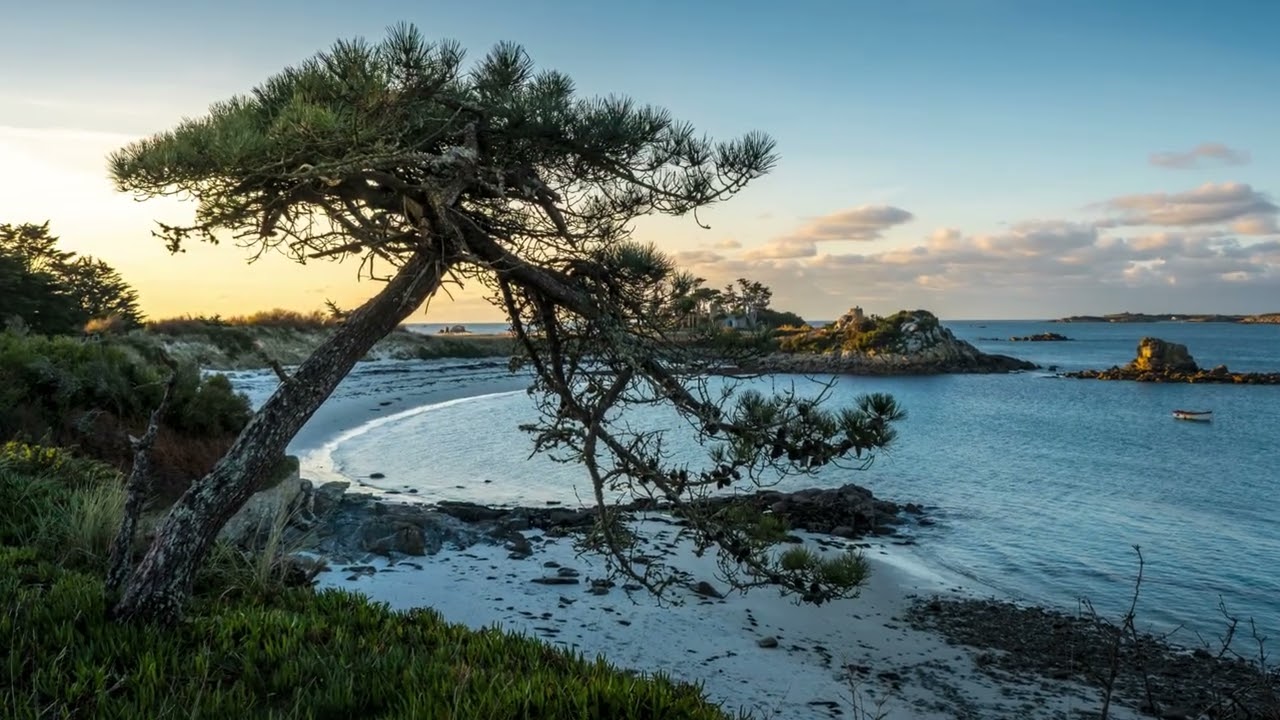 Pointe de Perharidy à Roscoff au coucher du soleil (compilation de photos)
