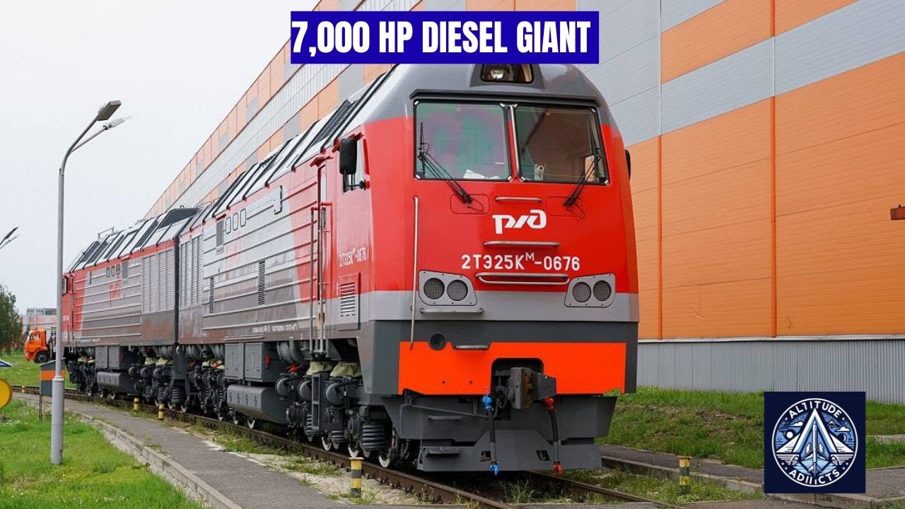 2TE25KM: описание российского грузового дизельного локомотива мощностью 7000 л.с.