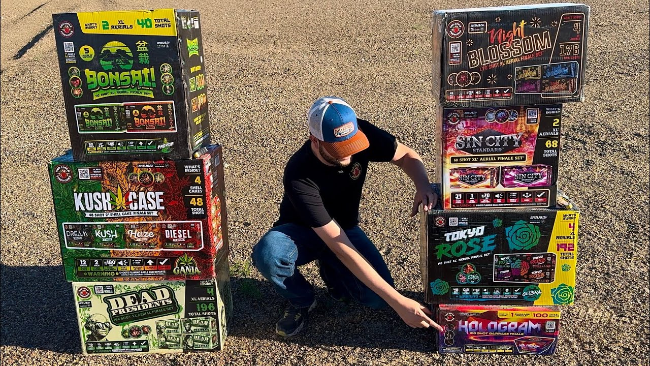 ТЕСТИРОВАНИЕ ОГРОМНЫХ ФИНАЛЬНЫХ КОРОБОК С ФЕЙЕРВЕРКАМИ ОТ RED APPLE FIREWORKS!