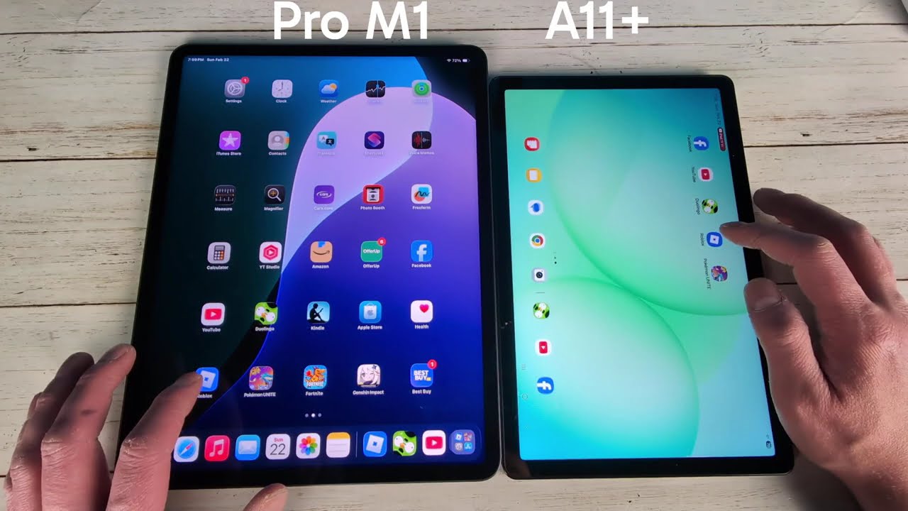 Ipad Pro M1 Vs Samsung Tab A11+ Speed Test Comparison 