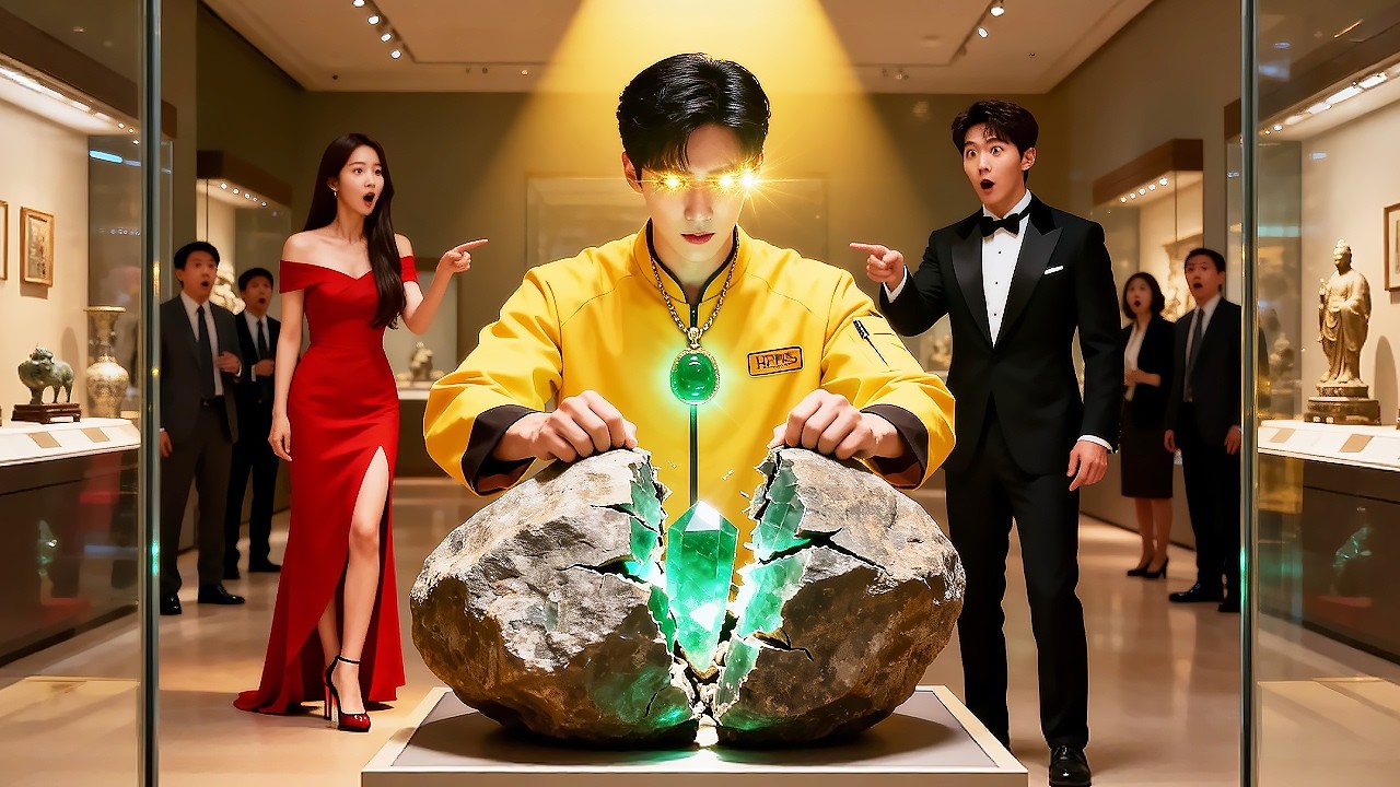 外賣小夥到門送避孕套，開門卻是老婆和好兄弟！絕望瀕死時竟激活無上神瞳，一眼透視開出絕世翡翠，整個鑑寶界都沸騰了！ZYDJ#男頻短劇 #窮小子 #逆襲 #美女 #drama #hot