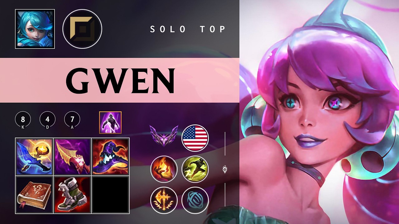 Gwen Top vs Shen - NA Master Patch 26.04
