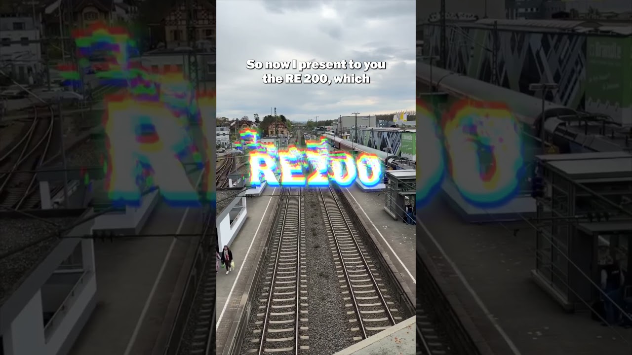 This is one of the fastest regional trains in Germany! | RE 200 