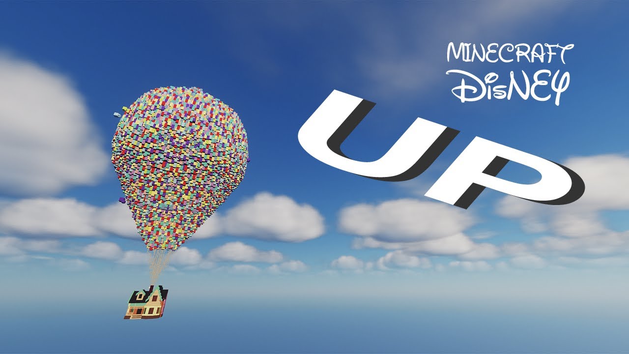 Minecraft x Disney: UP Time-lapse | Disney #1
