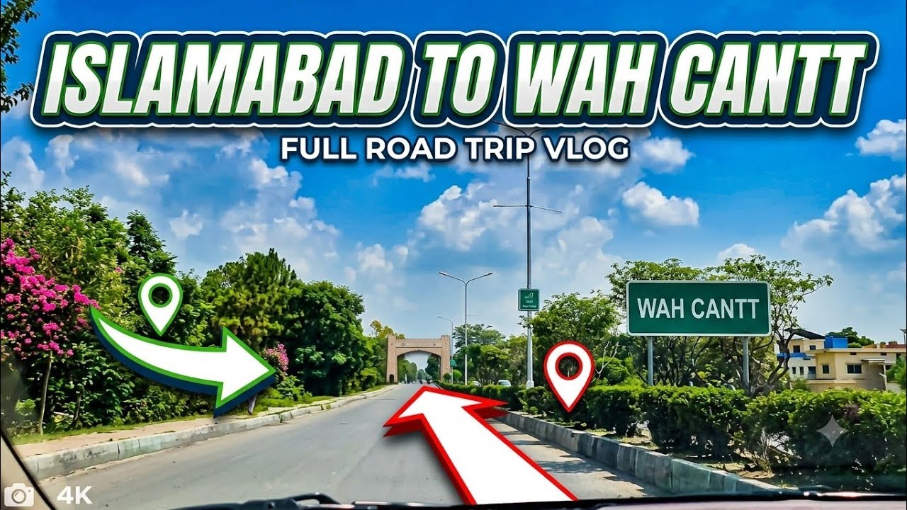 Islamabad to Wah Cantt 🏔😍 #wahcanttvlog #Islamabad #travelvlog #Punjab #Pakistan 