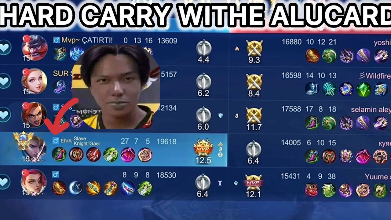 Alucard hard carry super intense match (27kills) mlbb….