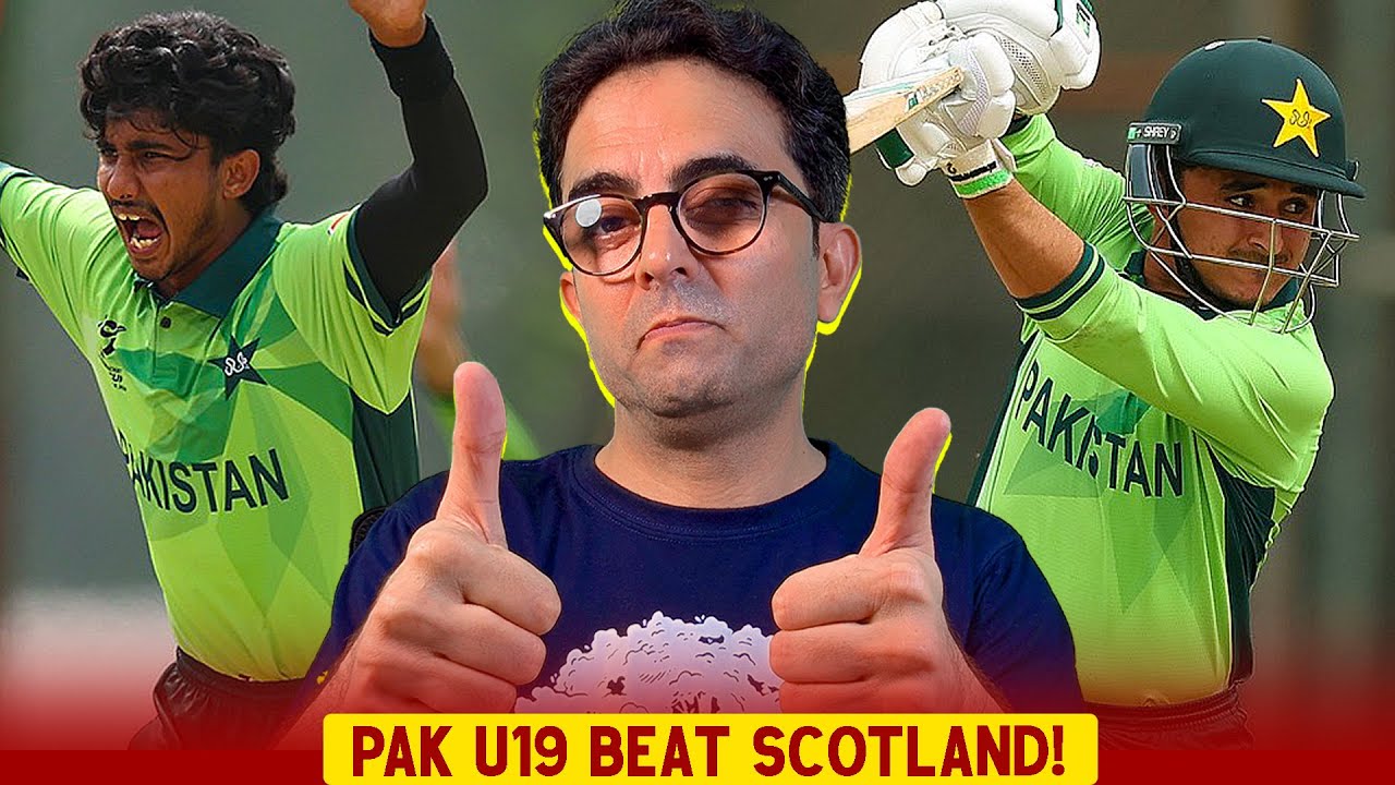 Pakistan U19 beat Scotland U19 by 6 wickets | Usman Khan is the player of the match 🇵🇰🏏