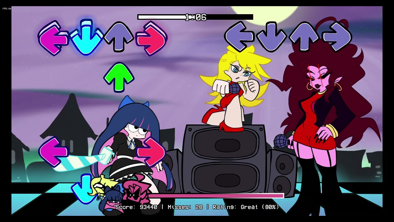 FnF Anniversary   Friday Night Funkin'  accelerant (Panty and Stocking)