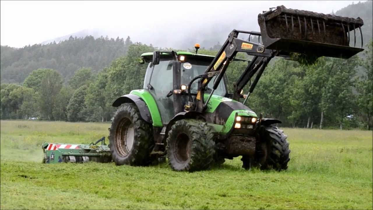 Deutz-Fahr Agrotron K90 & Desvoys, Broyage des Refus !