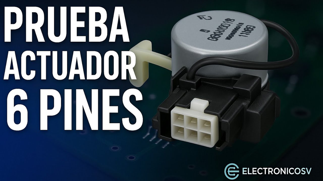 Como probar actuador whirlpool de 6 pines - Guía Facil..