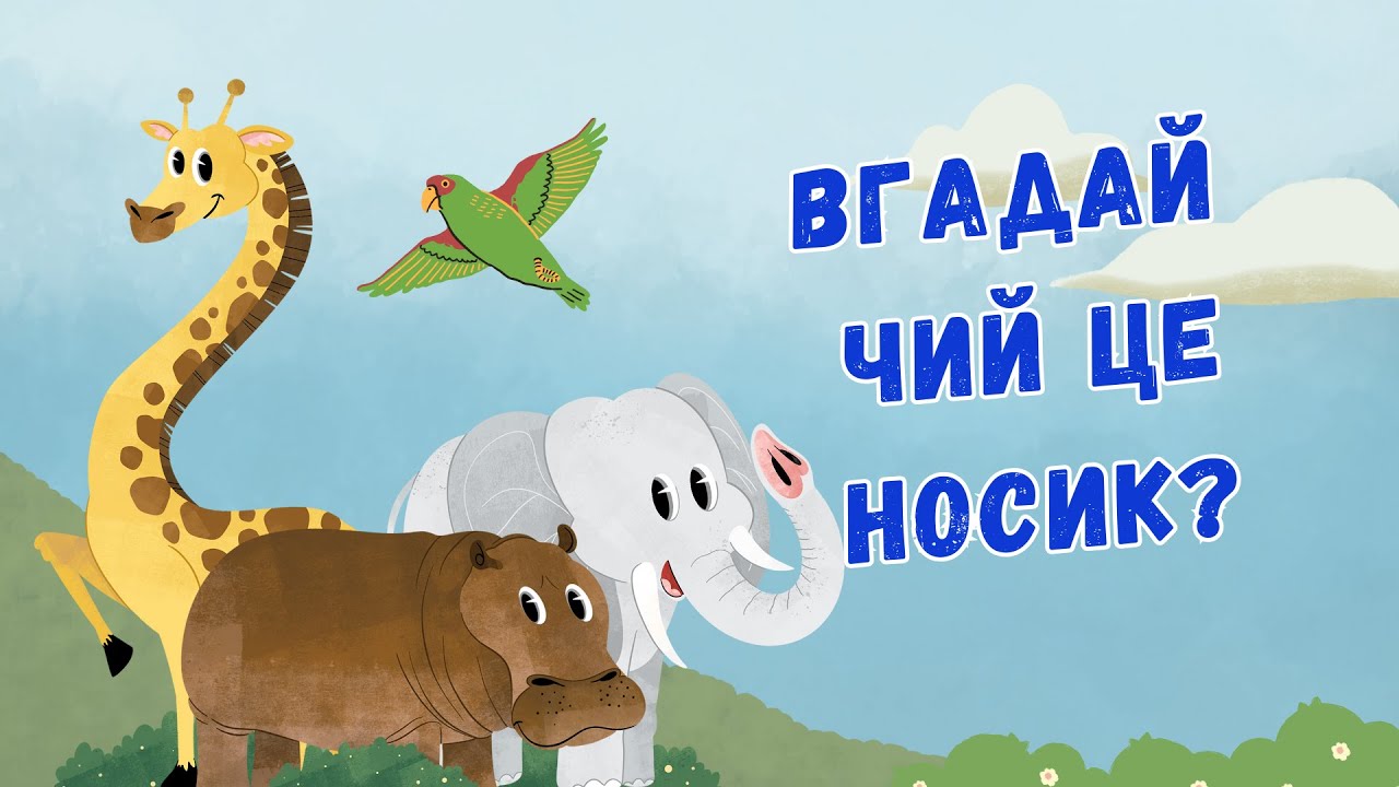 Вгадай чий це носик? | Впізнай тварину за її носом