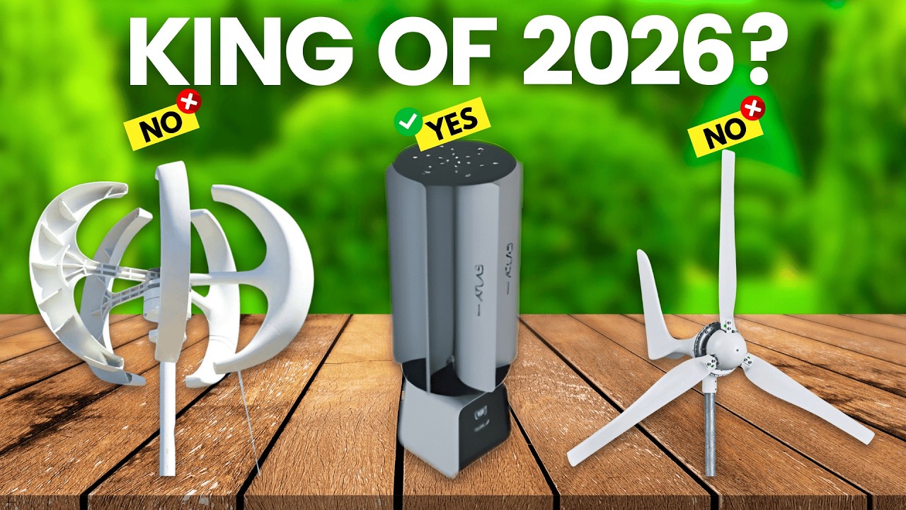 6 лучших вертикальных ветротурбин 2026 года