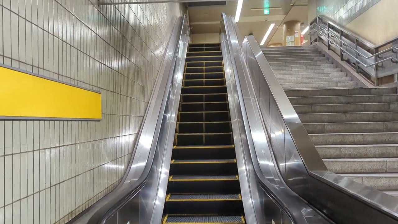 【逆走防止ブザー作動１０連発！】エスカレーター Escalator Reverse run prevention buzzer alarm