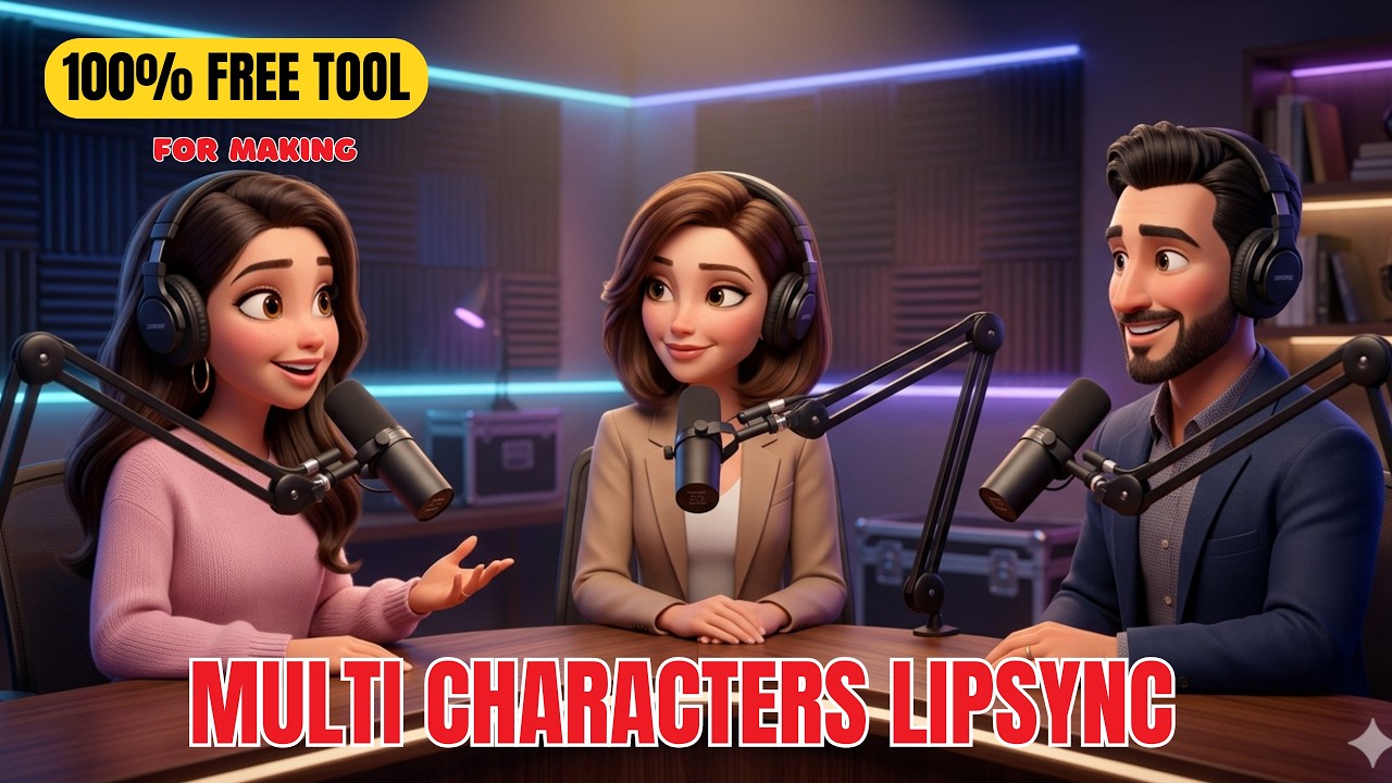 How I Made long AI Podcast with Multiple Characters | The Secret to Multi-Character AI Animations