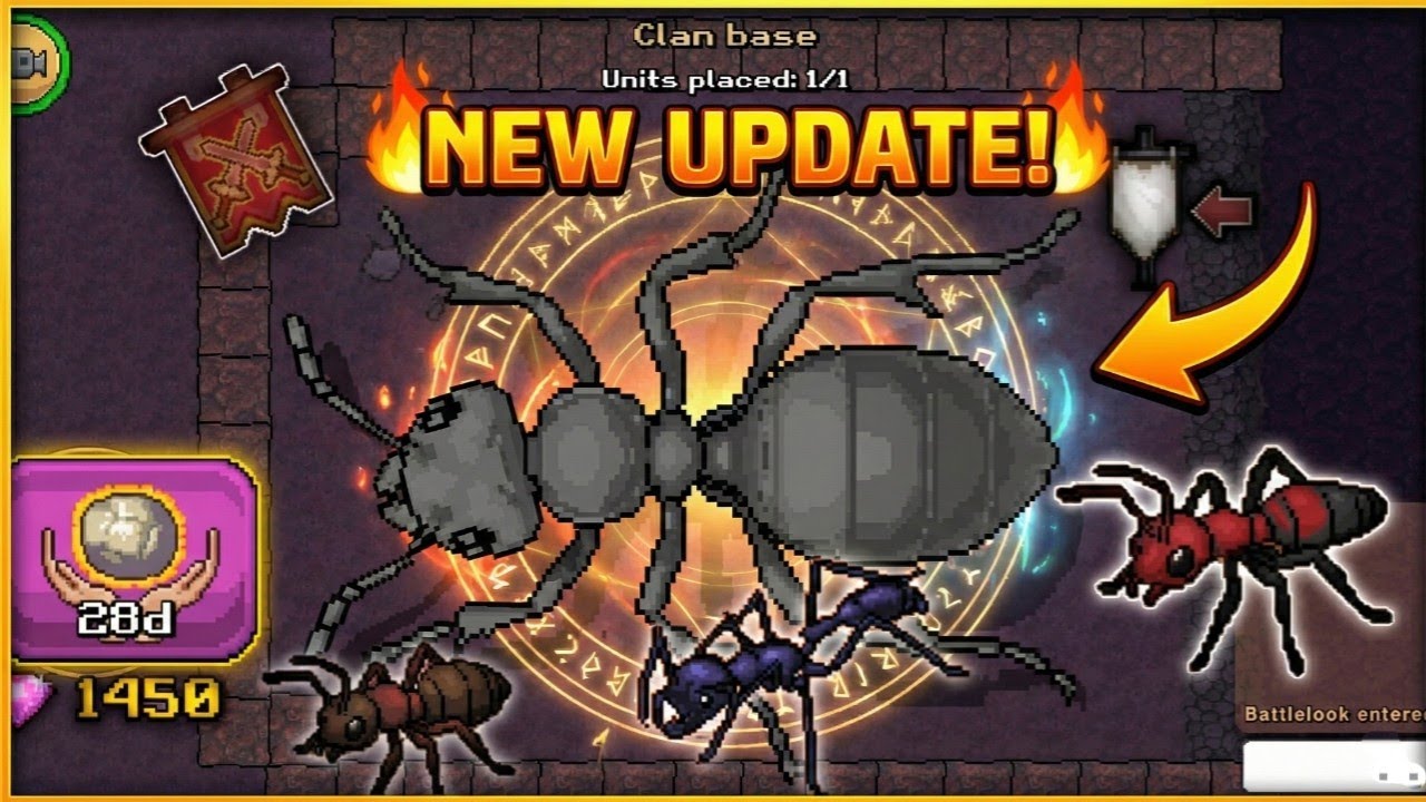 Pocket Ants: Клановые войны наконец-то здесь! Новые ресурсы, новый магазин, новые уровни кланов.