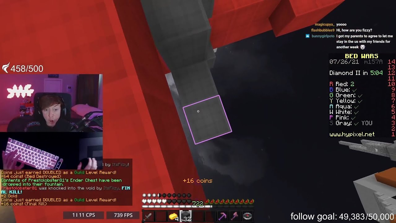 Fiizy Hits A Crazy Extension In Bedwars...