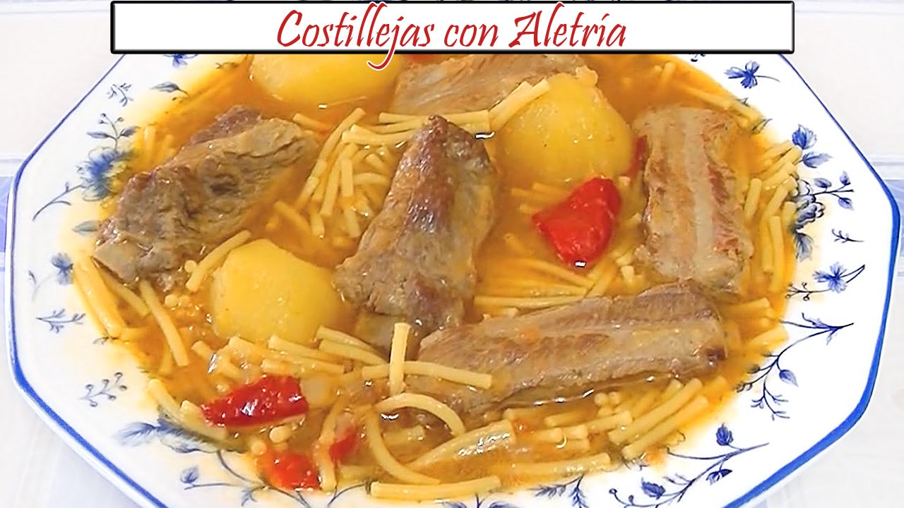 Costillejas con Aletría | Receta de Cocina en Familia