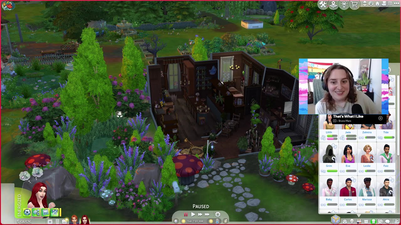 Cosy Stream 🌻🌿Sims 4 - Countdown to Enchanted by Nature and Giveaway - Episode 2
