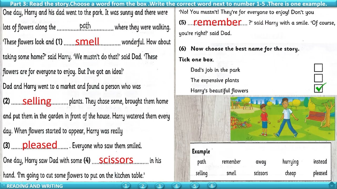 FLYERS 3 READING AND WRITING TEST 3