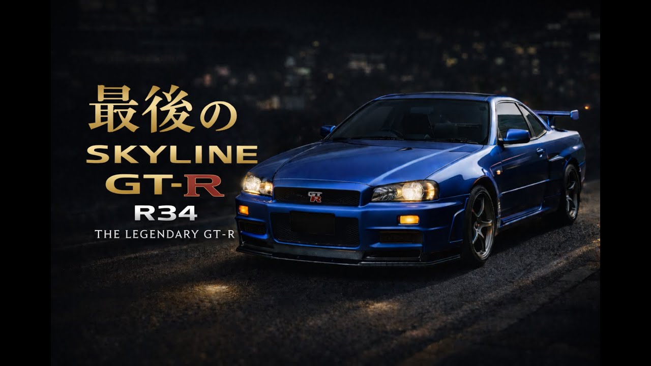 【ニッサン スカイラインR34 GT-R】最後のスカイラインGT-R｜The Last Skyline GT-R