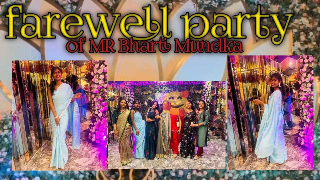 Farewell party vlog ✨🎀 #mrbharti #2026