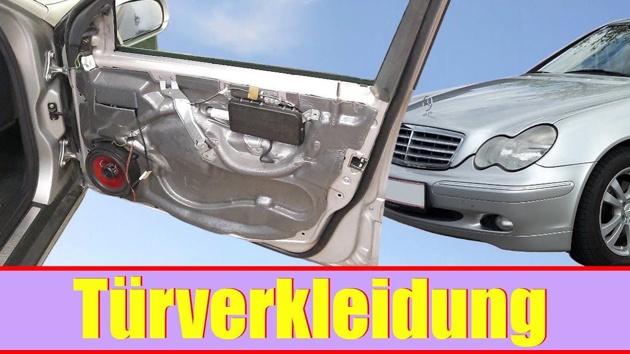 Türverkleidung ausbauen - Mercedes W203 - Türpappe demontieren - How to remove the door panel