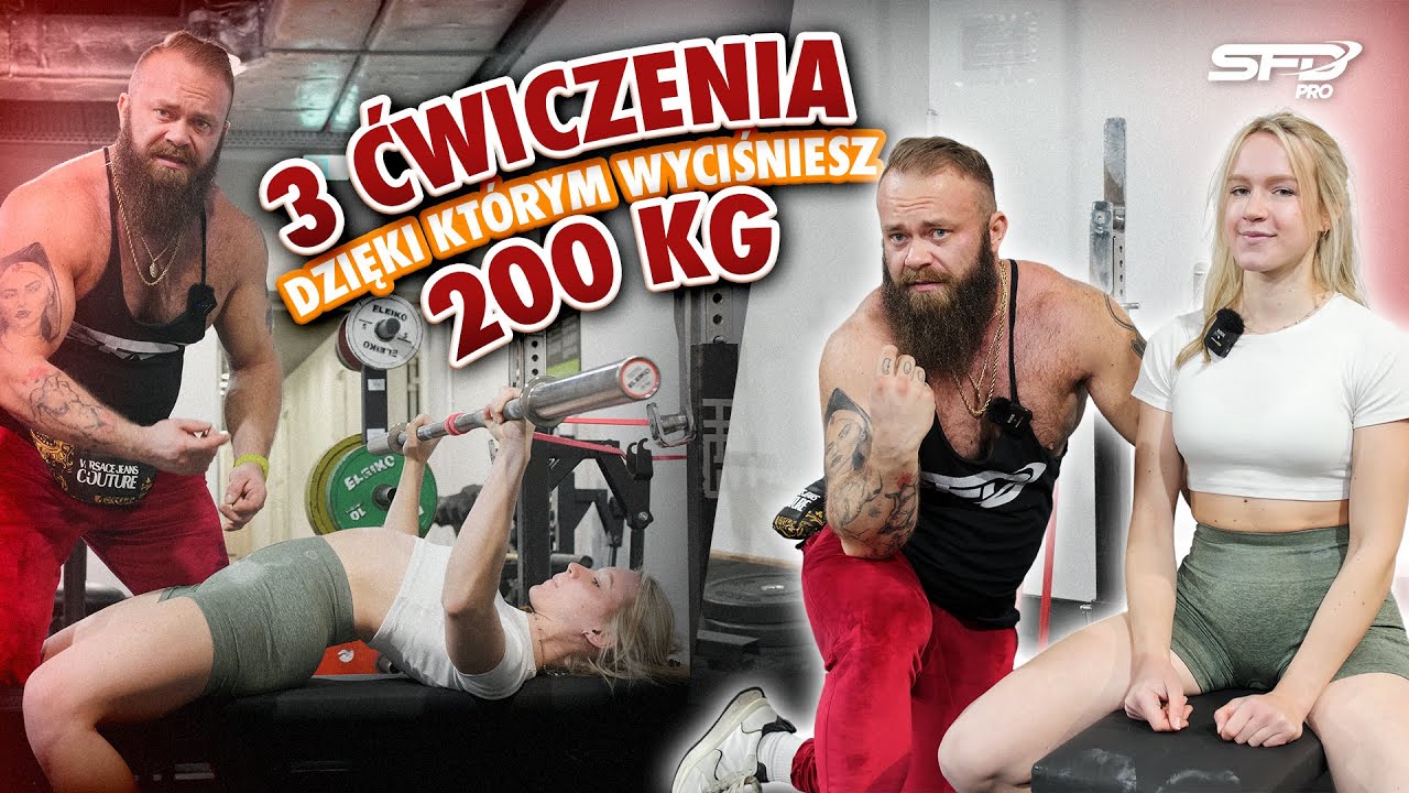 3 ĆWICZENIA, DZIĘKI KTÓRYM WYCIŚNIESZ 200KG 😲 | VLOG TRÓJBOJOWY #17