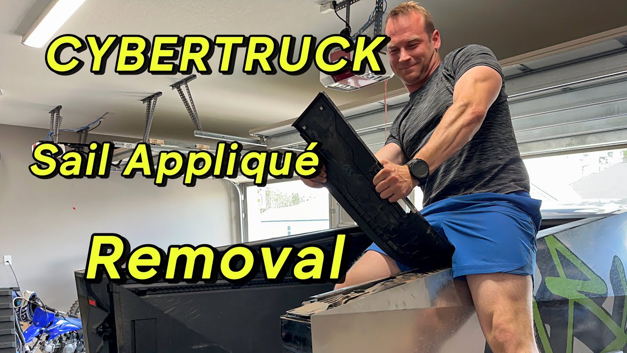 How to remove the 2024 Tesla Cybertruck Bed Sail Applique Assembly