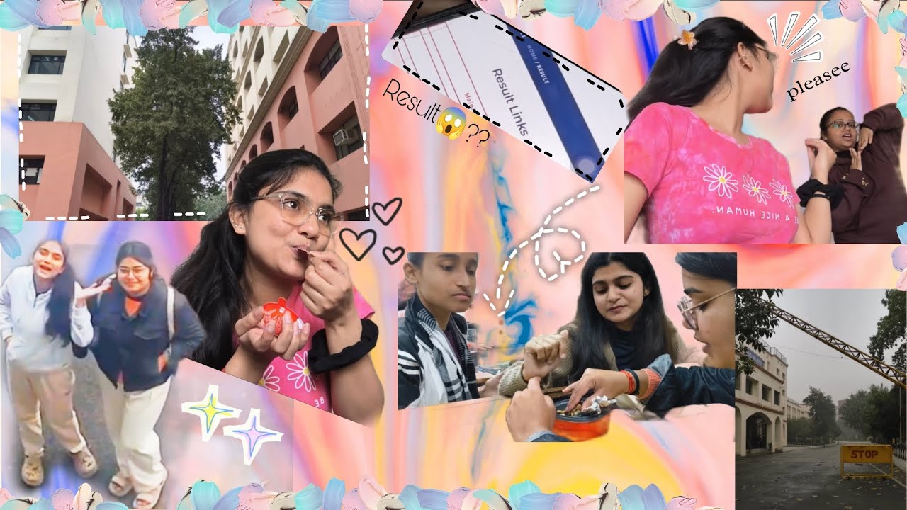 A Day of Unexpected Turns| Rain & Results🌧️😱 #bbd #collegelife #friend #rainyday #masti #dayinmylife