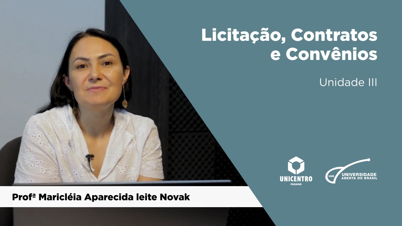 [ADMP] Licitação, Contratos e Convênios - Unidade III