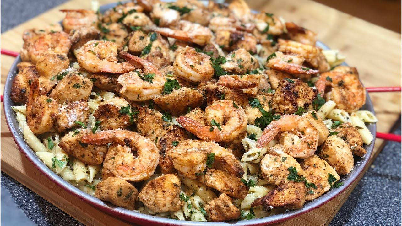 Shrimp & Chicken Scampi !!!