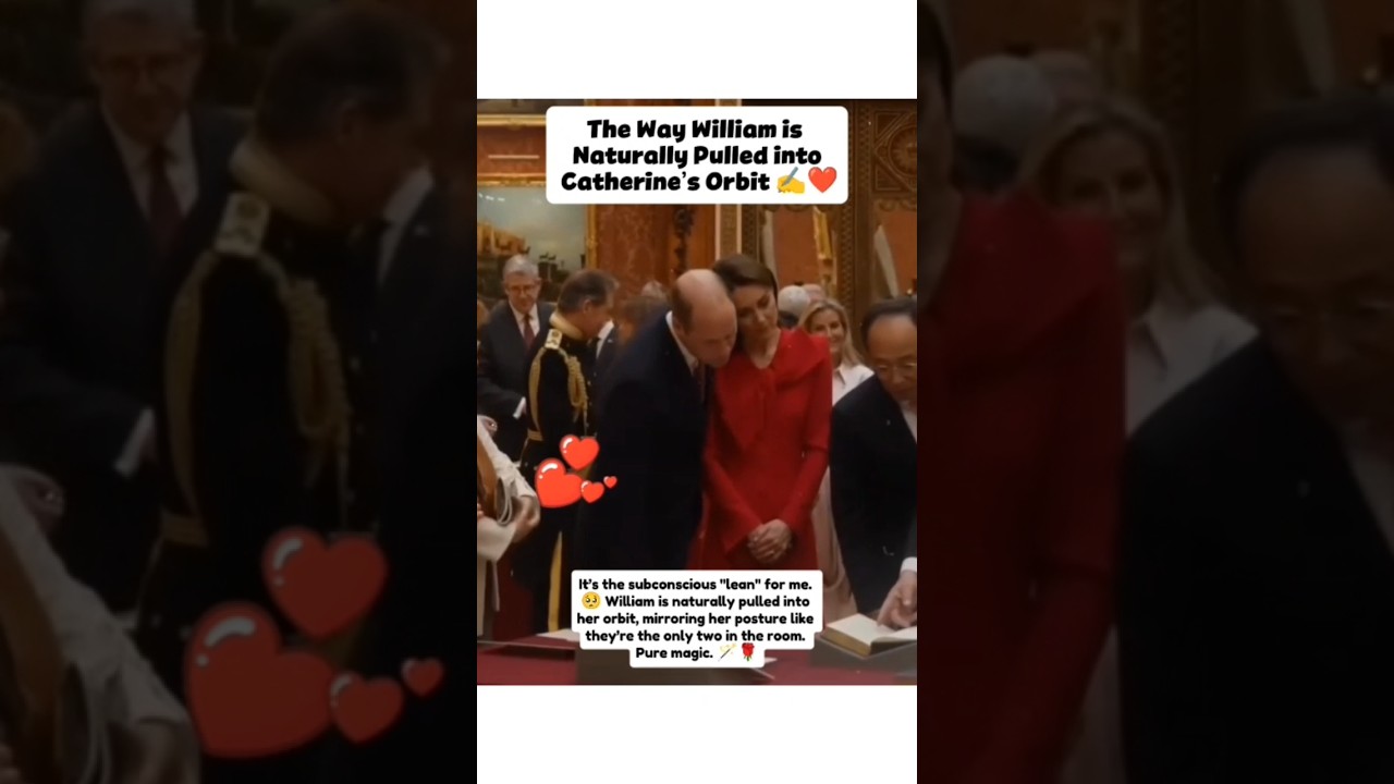 The Way William is Naturally Pulled into Catherine&rsquo;s Orbit ✍️❤️#princewilliam #katemidddleton #king