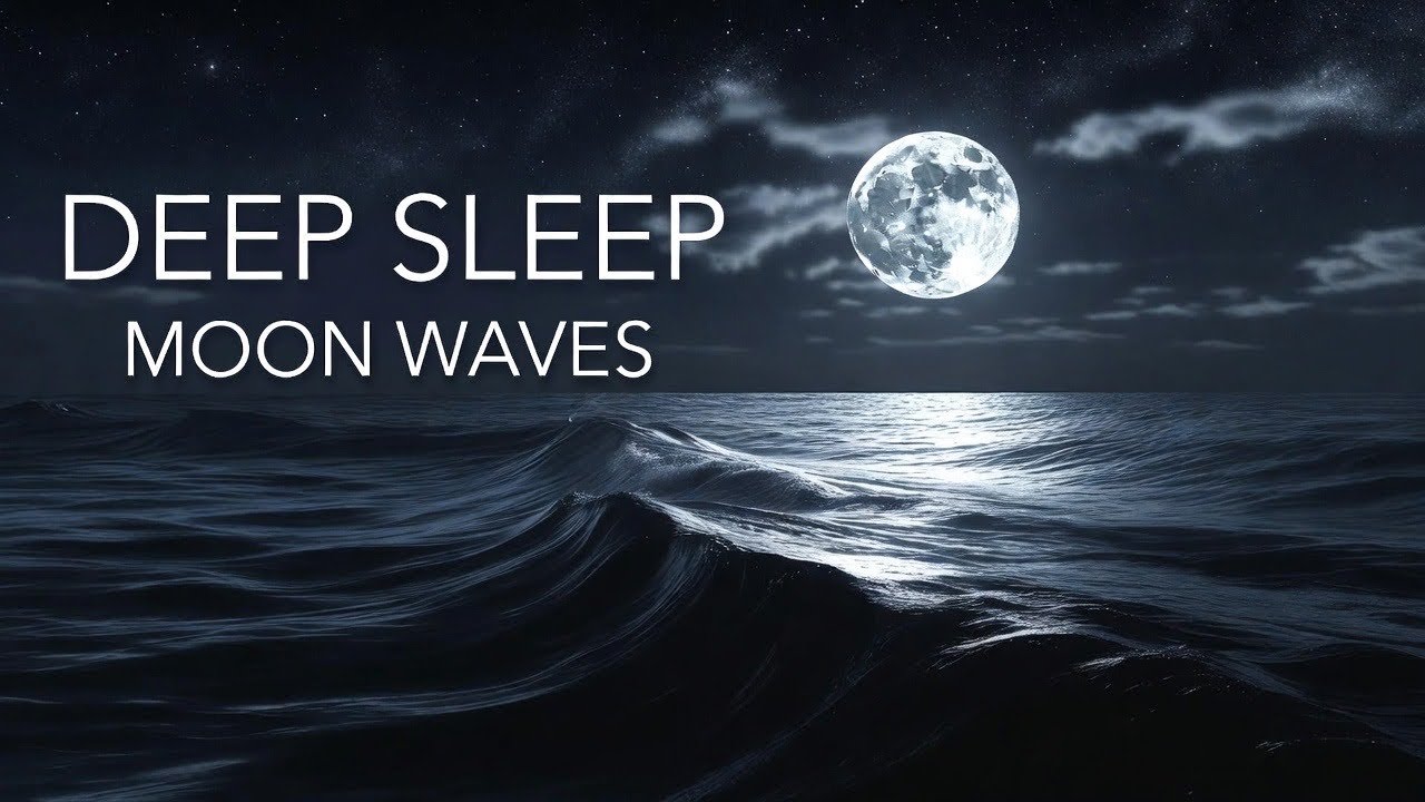 👉 8 Hours Moonlight Ocean Waves 🌊 Deep Sleep & Relaxation | No Music | Celestra Sanctuary