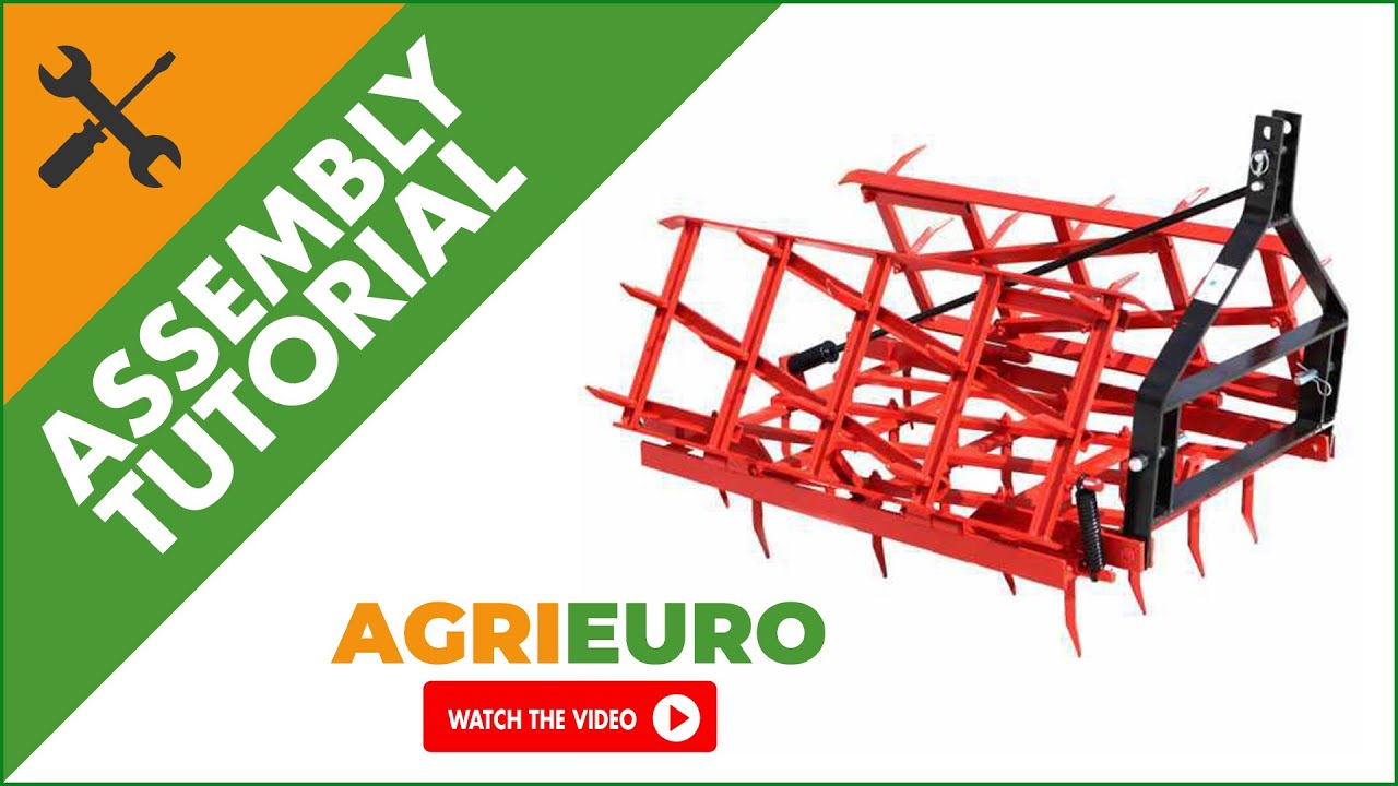 AgriEuro heavy-duty reinforced tooth harrow - Assembly tutorial