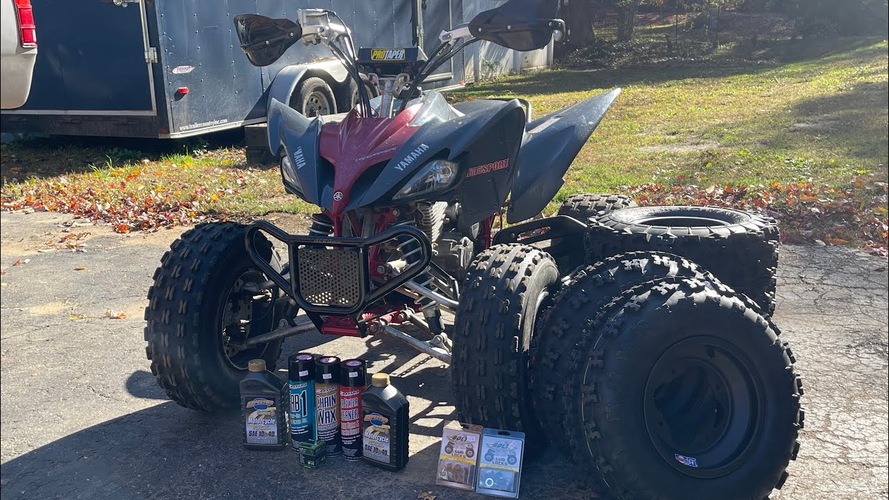 RAPTOR 250 GETS NEW TIRES AND OIL CHANGE