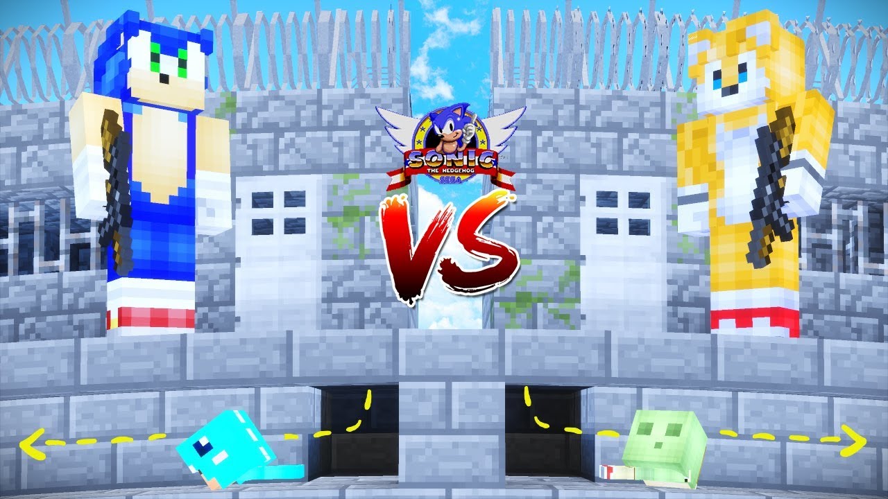 PRISION de SONIC VS PRISION de TAILS 🔥 MINECRAFT BEBE MILO Y VITA NUEVO MINI JUEGO