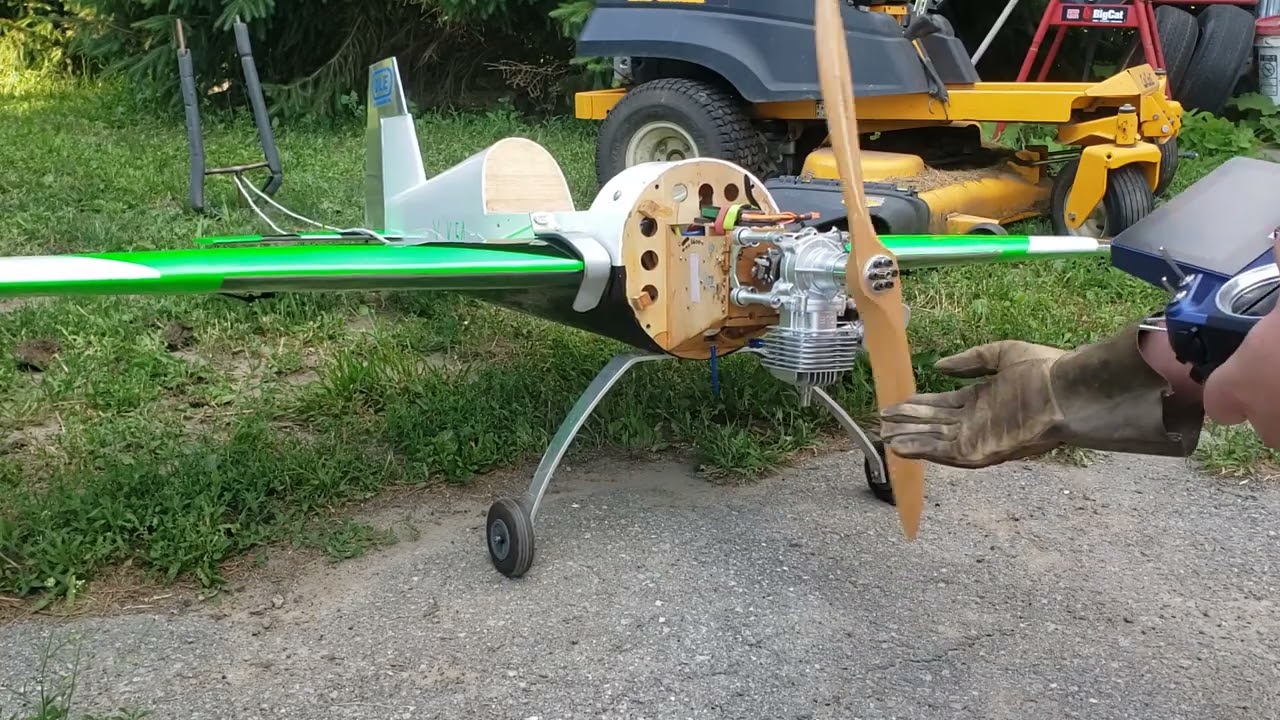 First Start Of The Year. Test Run for The Yak 54 DLE 85cc 26x10 prop