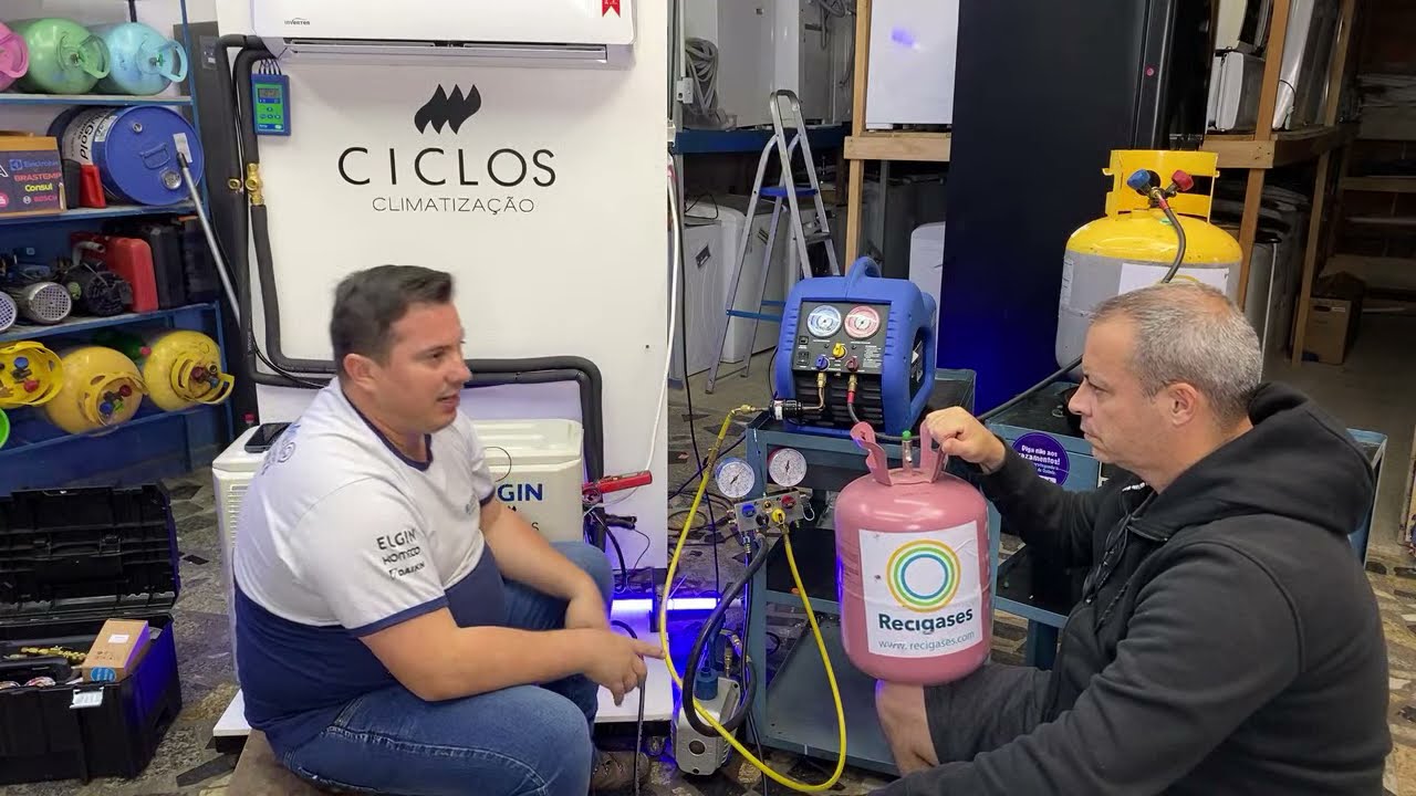 Recolhimento de Fluído Refrigerante R410A
